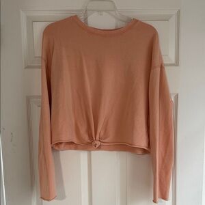 Aerie Peach Long Sleeve Women's Top